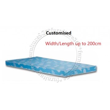 Customised  Foam 2/3/4/6/8 Inch Mattress (Up to 200cm Length/Width)